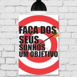 Placa Decorativa MDF Objetivo - Quartinhos