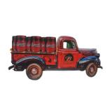 Placa Decorativa MDF20x42x1Cm Caminhonete Budweiser Vermelho - Maisaz