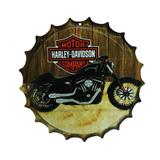Placa Decorativa Modelo Tampa Cerveja Harley Davidson 29x29 Mdf6mm Madeira - Atacadão do artesanato mdf