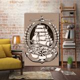 Placa Decorativa Navio - 30 cm x 40 cm - Stickdecor