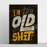 Placa Decorativa Shit 20X30Cm - Artplex