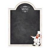Placa Lousa de MDF e Papel Decor Home Litoarte 44 x 59 cm Modelo DHLO5-001 Menu Cozinheiro