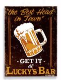 Placa Luckys Bar P - Tecnolaser