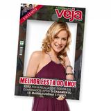 Placa Moldura Revista Veja Tam. M (41x62)cm - Estrutura festas