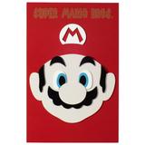 Placa Quadro Decorativo Mario Bros em MDF Quarto - Wp connect