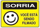 Placa Sorria Você Está Sendo Filmado - Franzuk