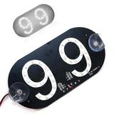 Placa Veicular 99 Pop Letreiro Luminoso 30 Leds Suporte Fixação Vidro Branca - Aquiébarato