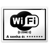 Placa - WiFi Zone - 20 x 15 cm - Yaay