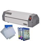 Plastificadora Gazela A4 Ac00.23.30 Com 50 Placas Pvcs A4