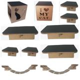 PlayGroud Para Gatos Nichos com Carpete - Pet in box