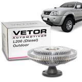 Polia Viscosa Embreagem Helice Mitsubishi L200 Diesel 2.5 2003 A 2011 L200 Outdoor 2007 A 2011 Vetor
