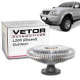 Polia Viscosa Embreagem Helice Mitsubishi L200 Diesel 2.5 2003 A 2011 L200 Outdoor 2007 A 2011 Vetor