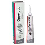 Pomada Otológica Syntec Cipro Otic Para Cães 15 Gr