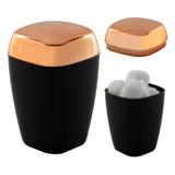 Porta Algodão Cotonete de Bancada Rosé Gold - Wp connect