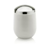 Porta-algodão cromo new belly branco ou