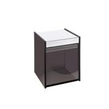Porta Algodão Quadrata 8 x 8 x 11,5 cm Fume - Brinox