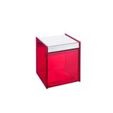 Porta Algodão Quadrata 8 x 8 x 11,5 cm Vermelho - Brinox