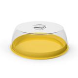 Porta Bolo com Tampa Boleira Acrilico Amarelo - Uz