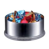 Porta Bombom Wolff 13x6cm De Prata Com Cordão Liso