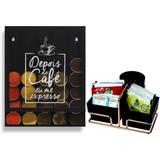 Porta Cápsulas de Café Universal Organizador de Sachês Rosé Gold - Wp connect