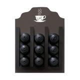 Porta Cápsulas Dolce Gusto Xicara Coffe Imbuia 20x30cm - Kapos