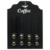 Porta Cápsulas Nespresso Coffee Preto 23x30 - Kapos