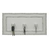 Porta Chave Blanc 15x30cm Branco Kapos
