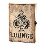 Porta Chaves 6 Ganchos Com Tampa Lounge Cartas Espadas Mart