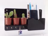 Porta Chaves Carta e Organizador Decorativo Preto - Make laser