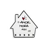 Porta Chaves e Cartas Casa - O Amor Mora Aqui - Geguton