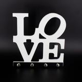 Porta Chaves Love Branco - Interponte