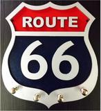Porta Chaves Route 66 Em Mdf Tamanho 16,7 X 18,5 Cm - Mundo do militar