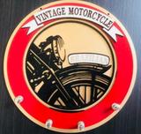 Porta Chaves Vintage Motorcycle Em Mdf Tamanho 15 X 17 Cm - Mundo do militar