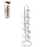 Porta condimento de vidro kit com 5 pecas + suporte aramado na caixa - Wellmix
