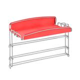 Porta Condimentos e Rolos Aéreo 2488 Inox e Vermelho Masutti Copat