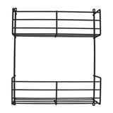 Porta Condimentos Temperos Duplo Multiuso Aramado Preto - Iguanna