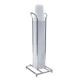 Porta Copo Descartável Para Café (50 A 80 Ml) Aço Cromado - Duler