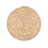 Porta Copo Natalino Efeito Corda Cor Bege 10cm Jogo 4 Peças - Cromus