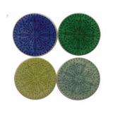 Porta Copos Bambu Redondo 4 Peças - Decorafast