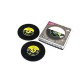 Porta Copos Disco De Vinil Amarelo - Rockcine
