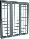 Porta De Correr De Aço Romana 3 Folhas 1 Fixa 150x215x14 Lado Direito - CRV