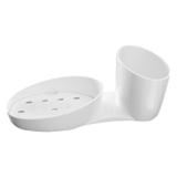 Porta Detergente e Esponja Branco Astra PDT1*BR-BR