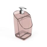 Porta Detergente Esponja Dispenser Rosa Acrílico Translúcido - Uz