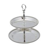 Porta Doces Balls Silver Plated Com 2 Andares Grande - Lyor