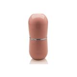 Porta Escova com Tampa Cromo Belly 8,5x20cm Rosa Quartz - Martiplast
