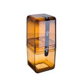 Porta escova com Tampa Cube Mel - Coza - Brinox