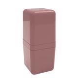 Porta Escova Cube Com Tampa Rosa Coza - Brinox