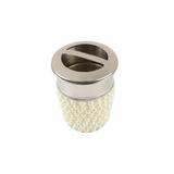 Porta Escova De Dente Em Aço Inox Pérola - F9-27314 - Rojemac