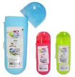 Porta Escova Estojo Dental De Plastico Oval Colors 20,5x6,5c - Top rio