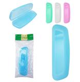 Porta Escova Estojo Dental De Plastico Oval Plus Colors 22x7 - Elloplas